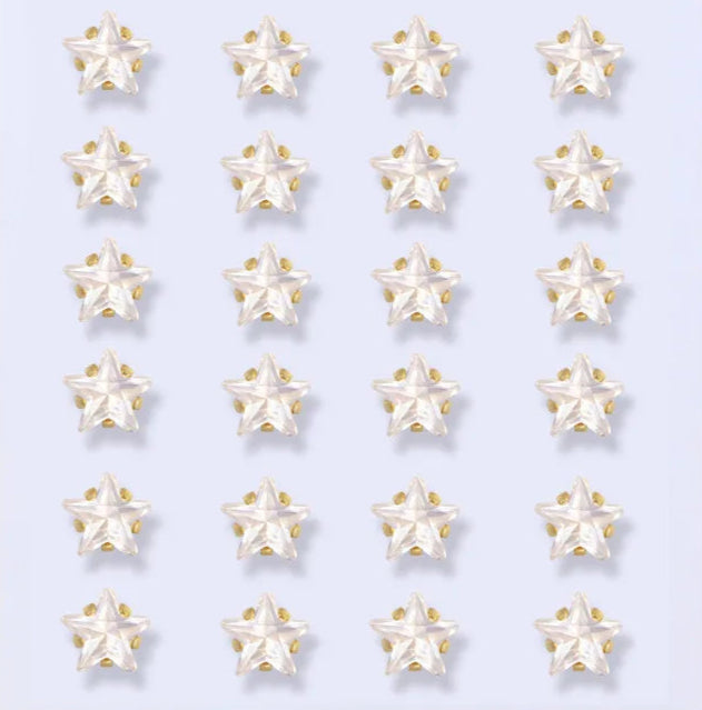 Gold Star Earrings Set