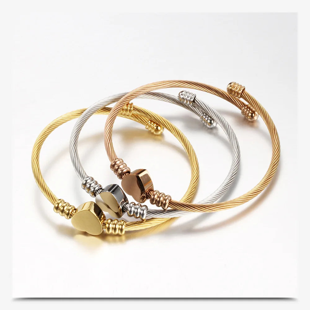 Stainless Steel Rose Gold Bangle