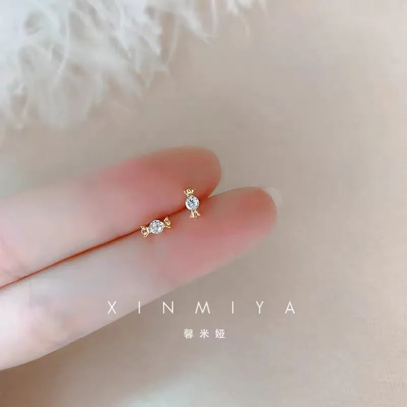 925 Silver Needle Zircon Earrings Hypoallergenic Fashion Ear Studs Female Pendant Tassel Pendant Earrings for Women Jewelry Gift