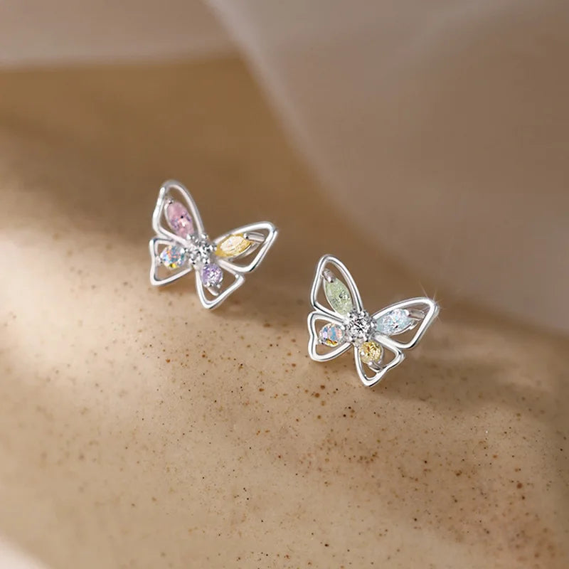 925 Silver Needle Zircon Earrings Hypoallergenic Fashion Ear Studs Female Pendant Tassel Pendant Earrings for Women Jewelry Gift