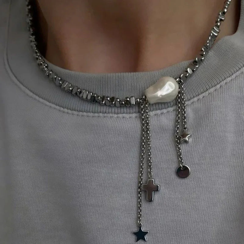 Pink Stone Heart Necklace