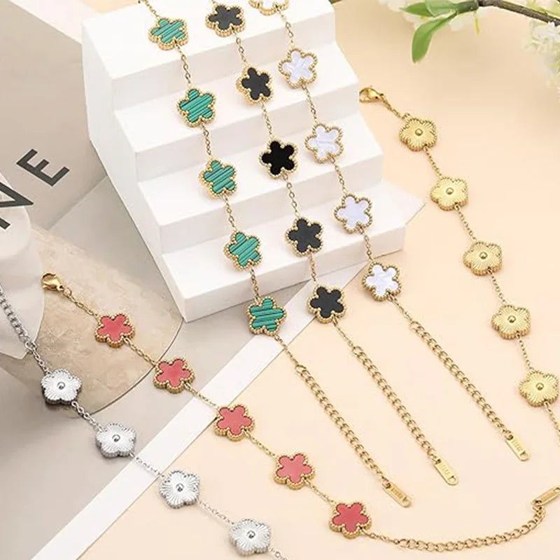 Lucky Clover Gold Plated Bracelets
