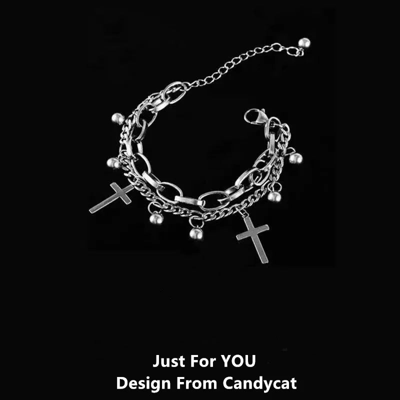 Star Charm Punk Bracelet