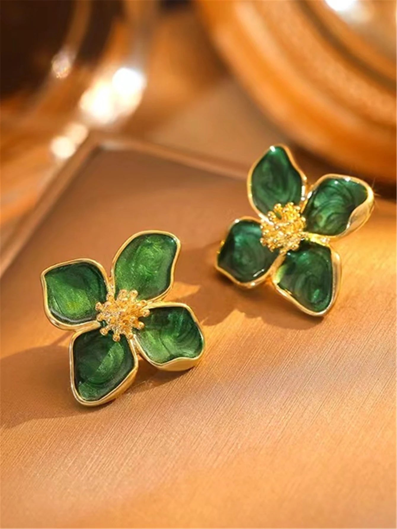 Hibiscus Flower Earrings