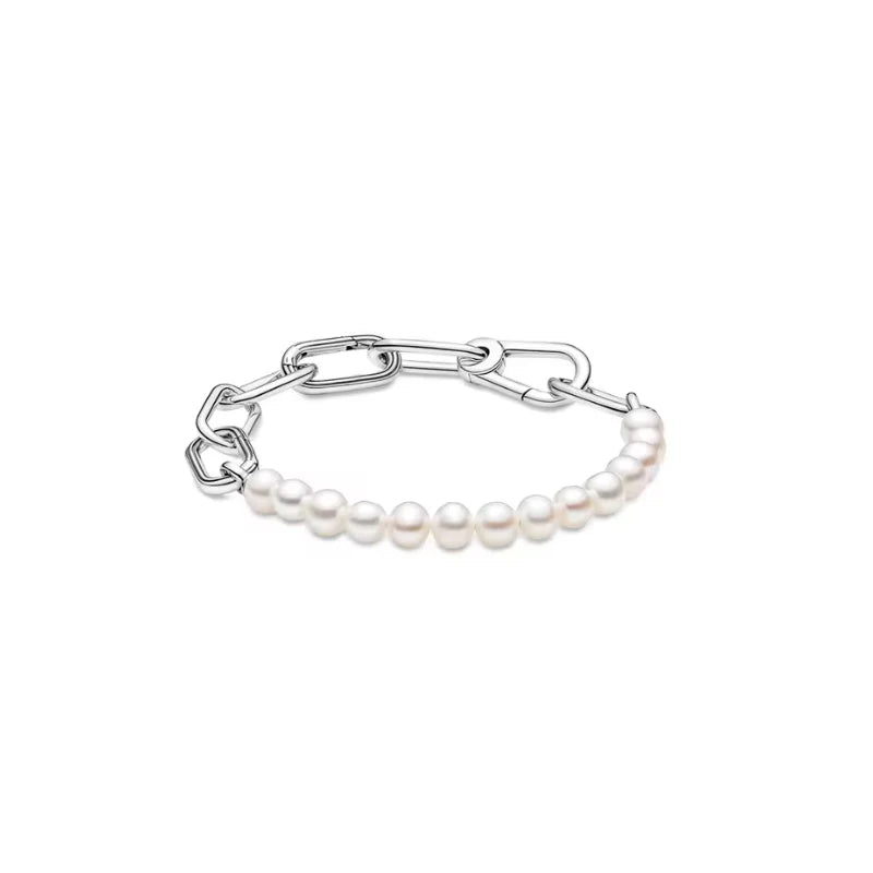 Half Bead, Half Chain Bracelet