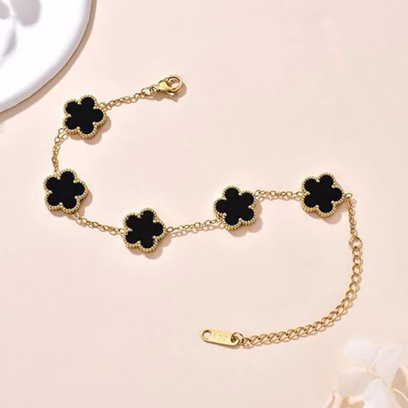 Lucky Clover Gold Plated Bracelets