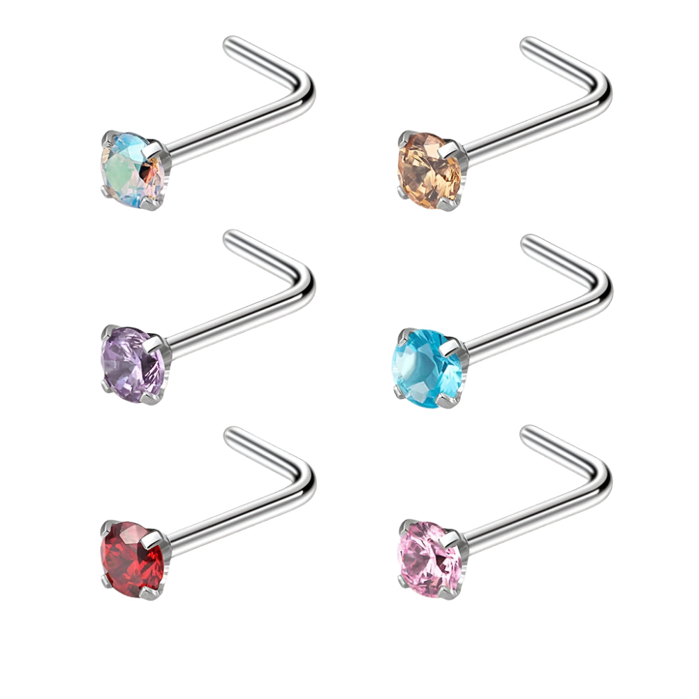 Crystal Nose Stud Set