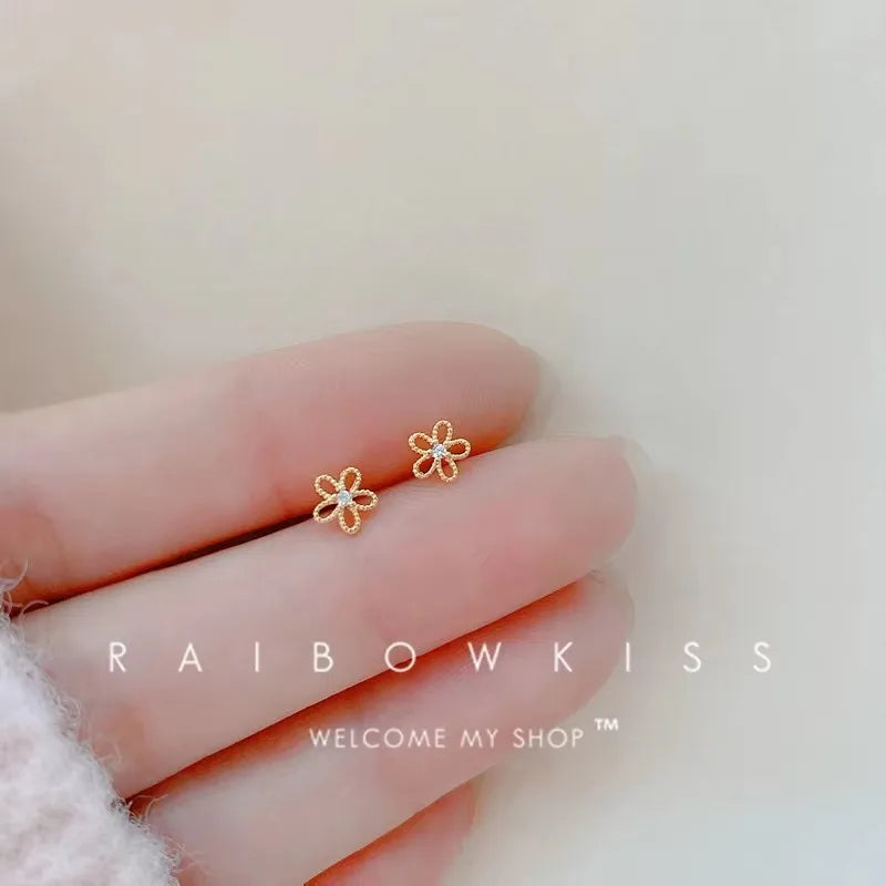 925 Silver Needle Zircon Earrings Hypoallergenic Fashion Ear Studs Female Pendant Tassel Pendant Earrings for Women Jewelry Gift