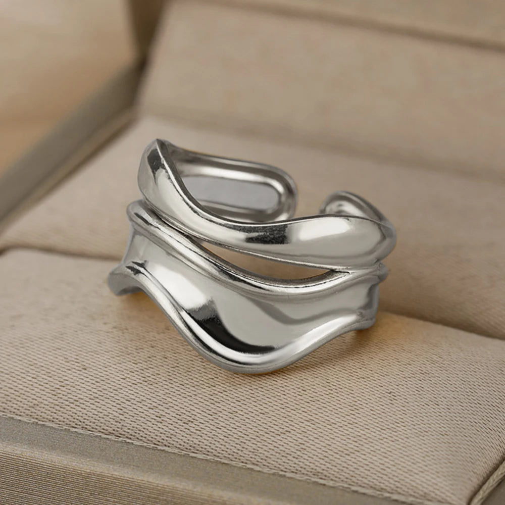 Gold Wide Open Rings