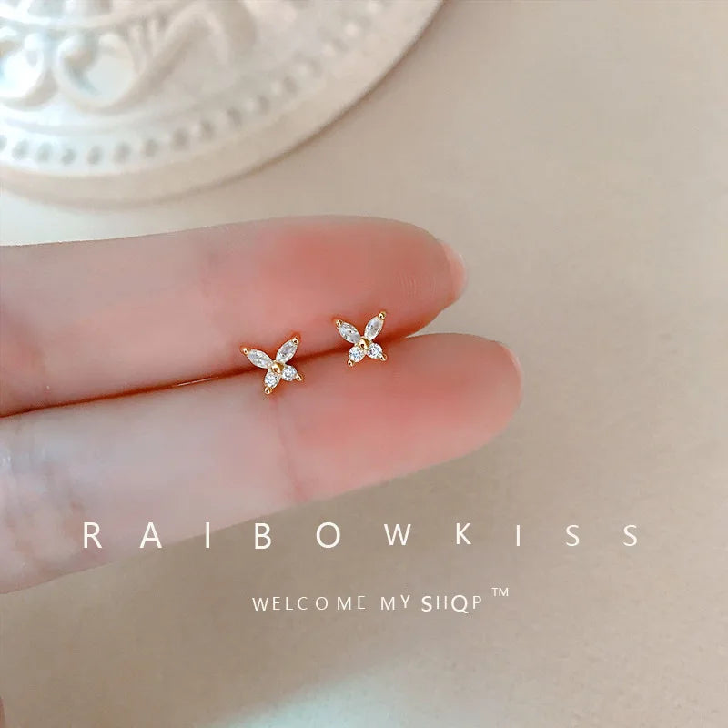 925 Silver Needle Zircon Earrings Hypoallergenic Fashion Ear Studs Female Pendant Tassel Pendant Earrings for Women Jewelry Gift