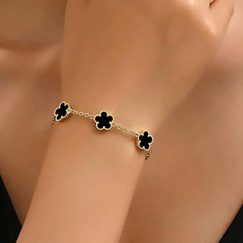 Lucky Clover Gold Plated Bracelets