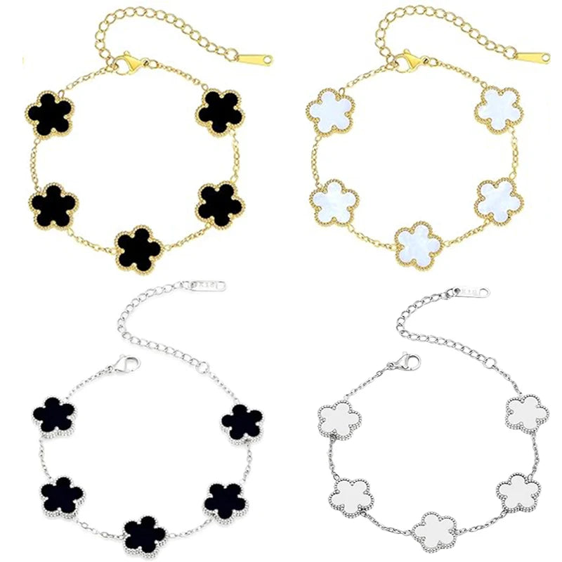 Lucky Clover Gold Plated Bracelets