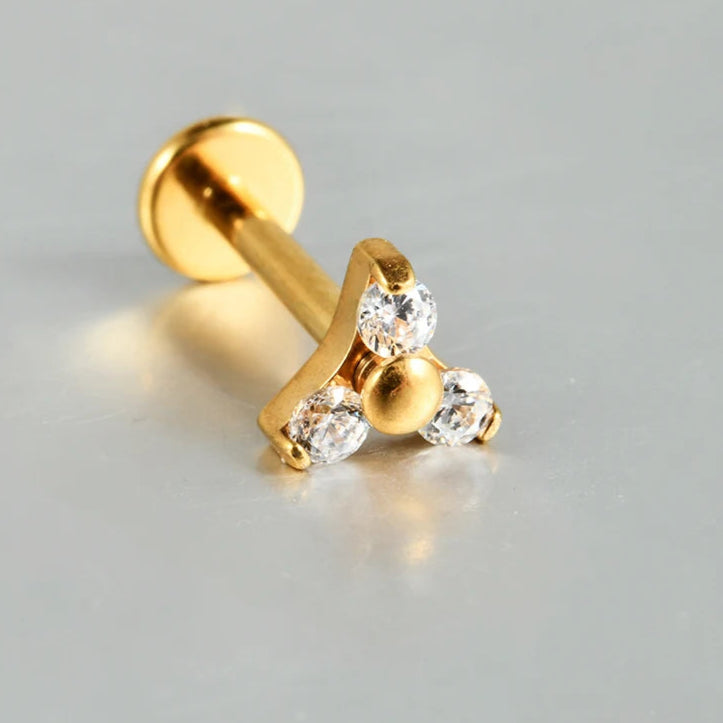 Titanium Flower Stud