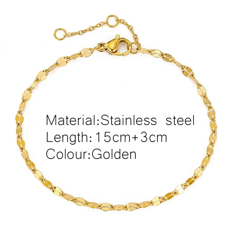 Gold Twist Chain Bracelet
