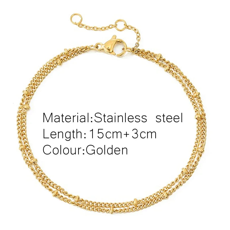 Gold Twist Chain Bracelet