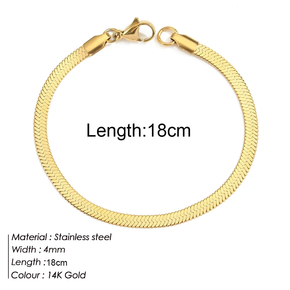 Gold Twist Chain Bracelet