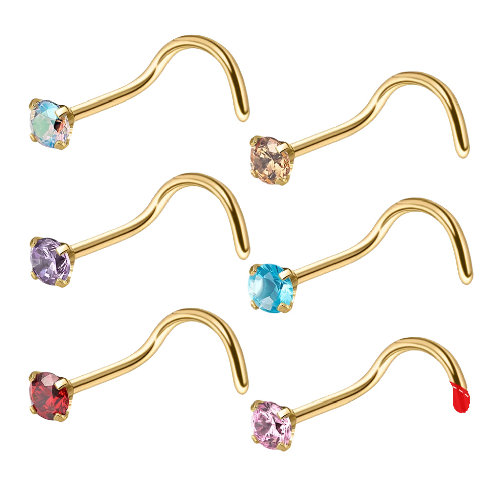 Crystal Nose Stud Set