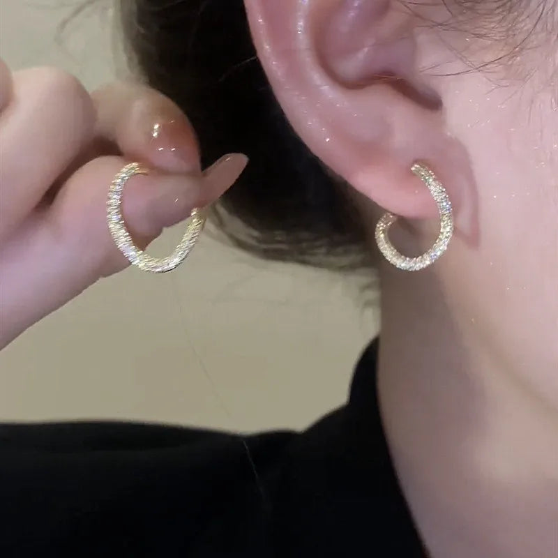CC Cross Stud Earrings