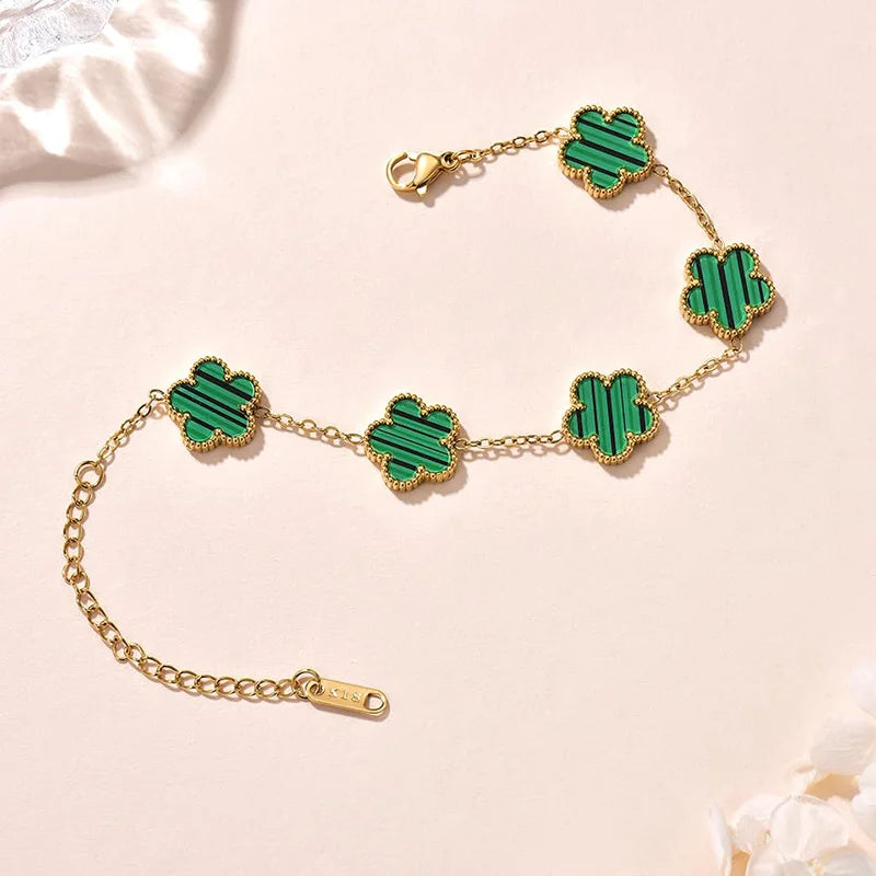 Lucky Clover Gold Plated Bracelets