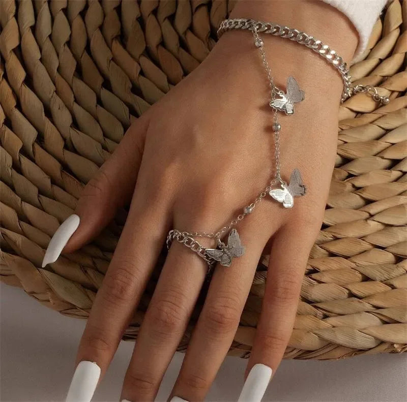 Butterfly Pendant Bracelet