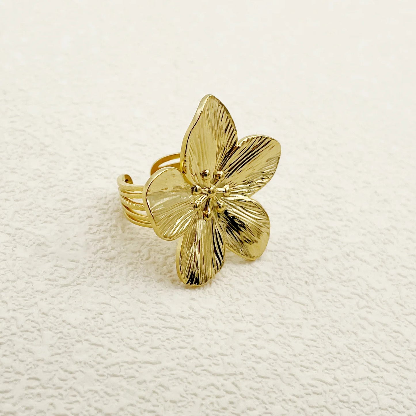 Stainless Steel Flower Earrings