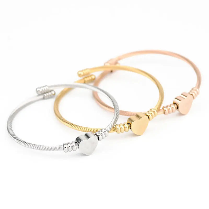 Stainless Steel Rose Gold Bangle