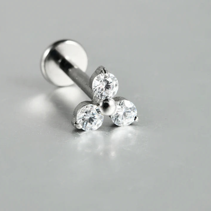 Titanium Flower Stud