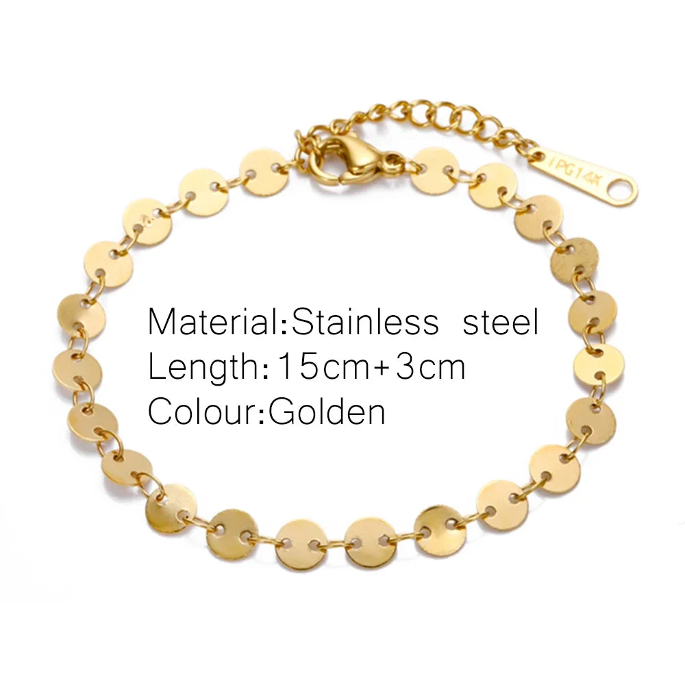 Gold Twist Chain Bracelet