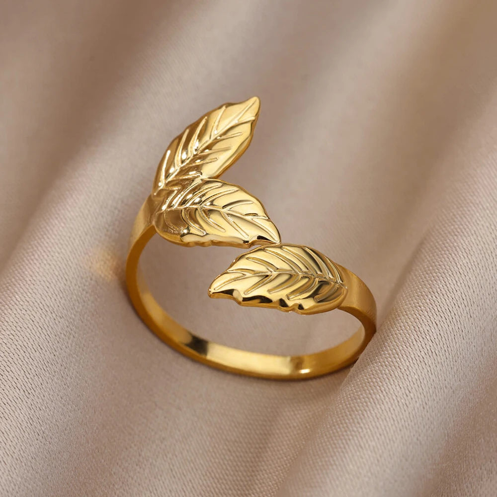Gold Wide Open Rings