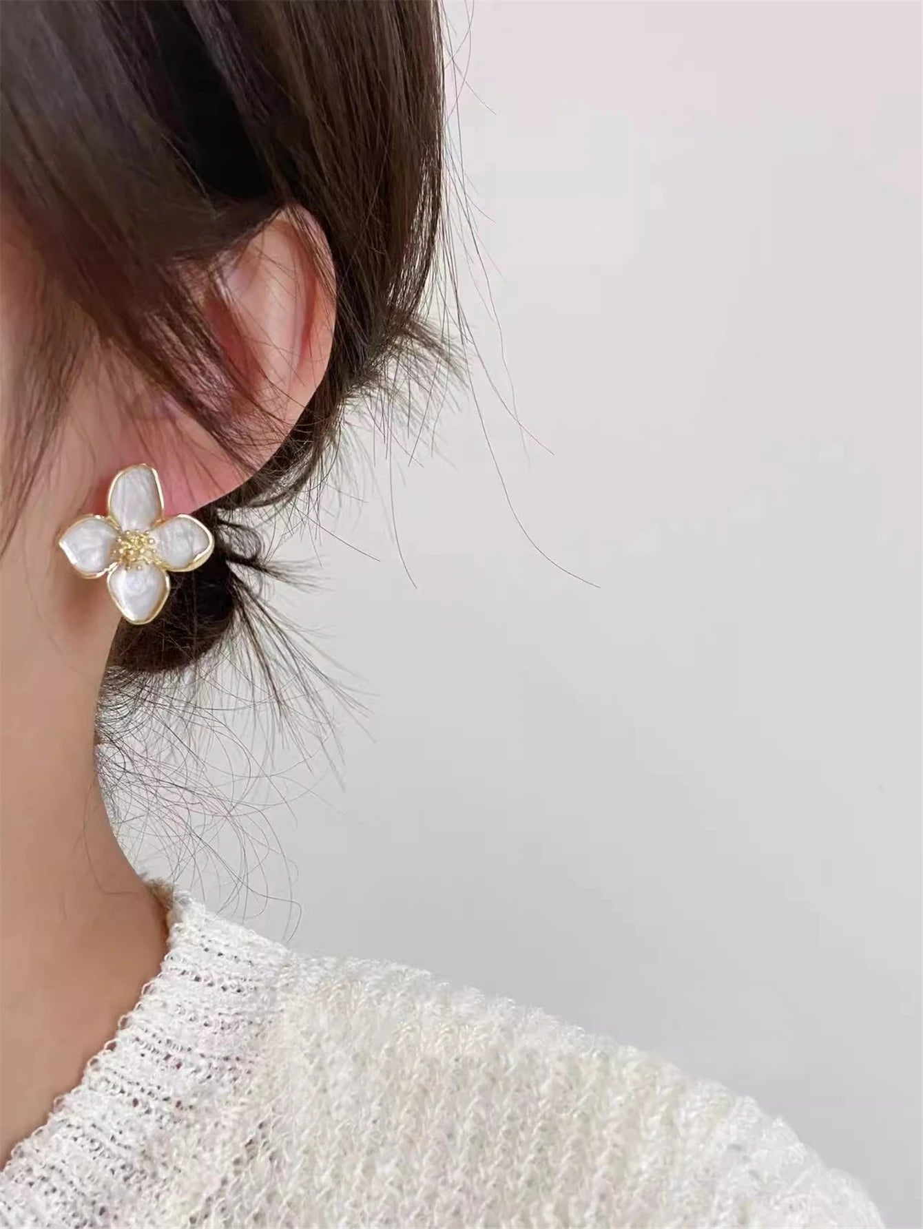 Hibiscus Flower Earrings