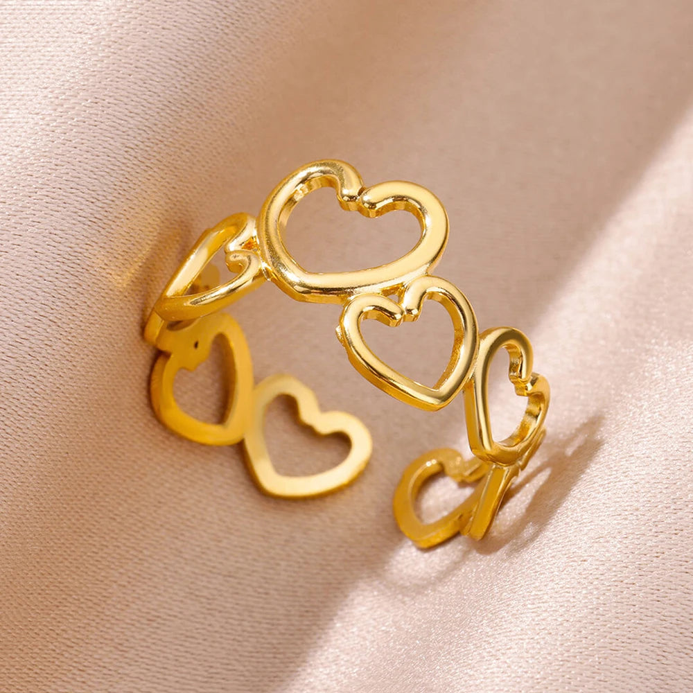 Gold Wide Open Rings