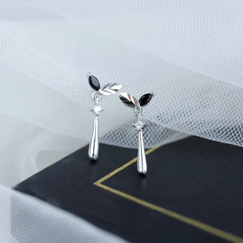 Crystal Water Drop Stud Earrings