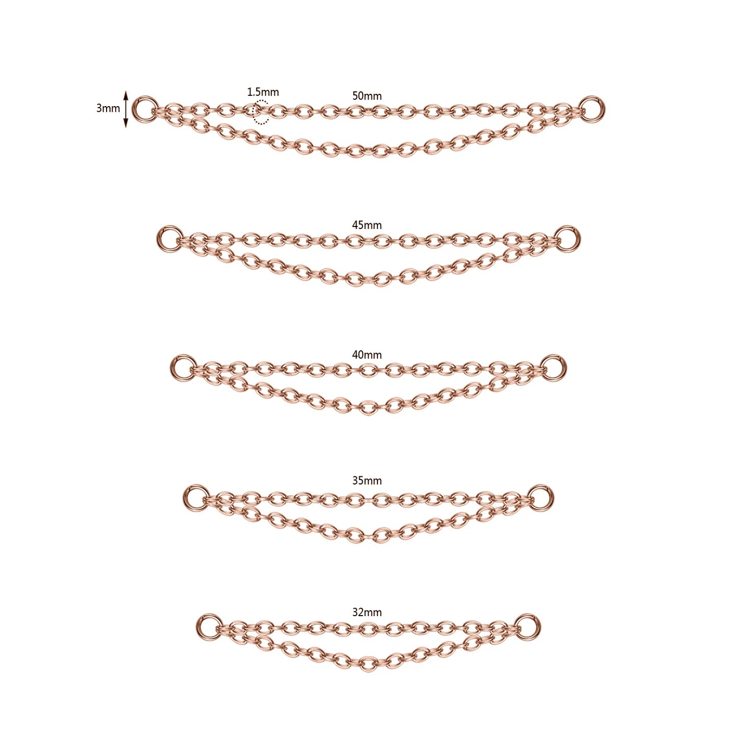 Gold Nose Chain