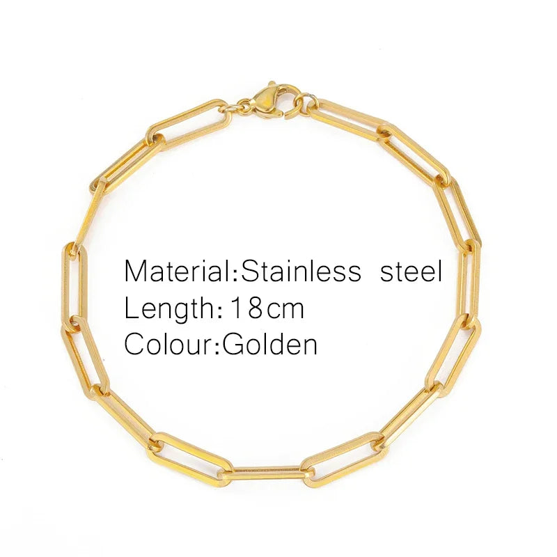 Gold Twist Chain Bracelet