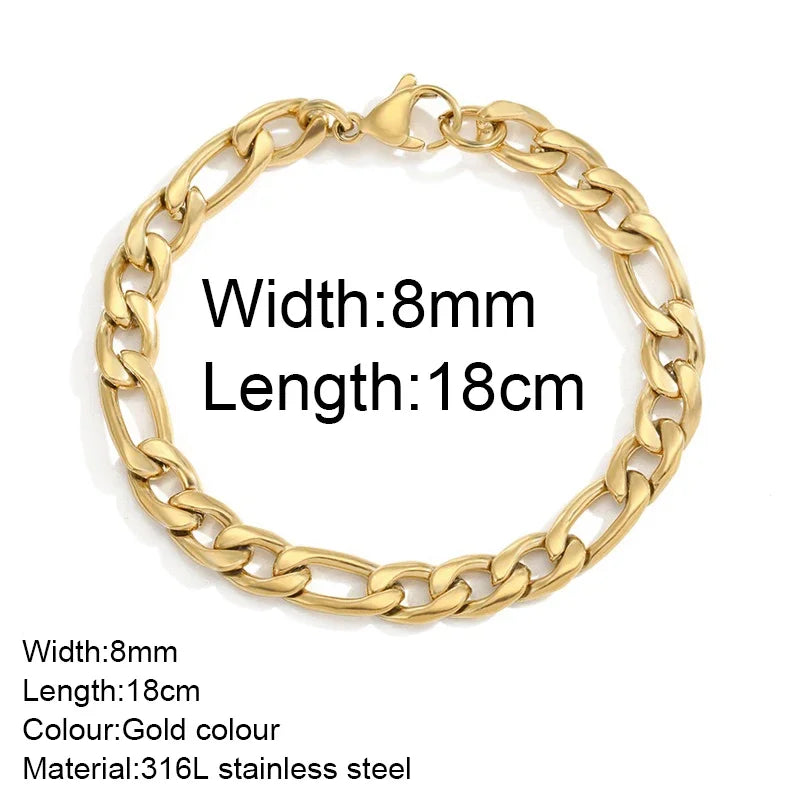 Gold Twist Chain Bracelet
