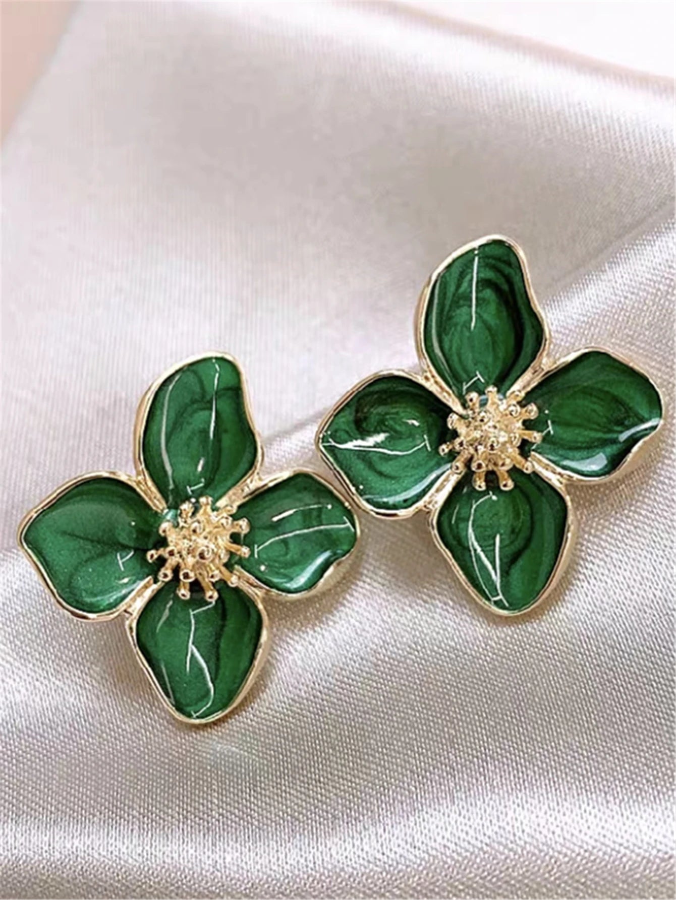 Hibiscus Flower Earrings