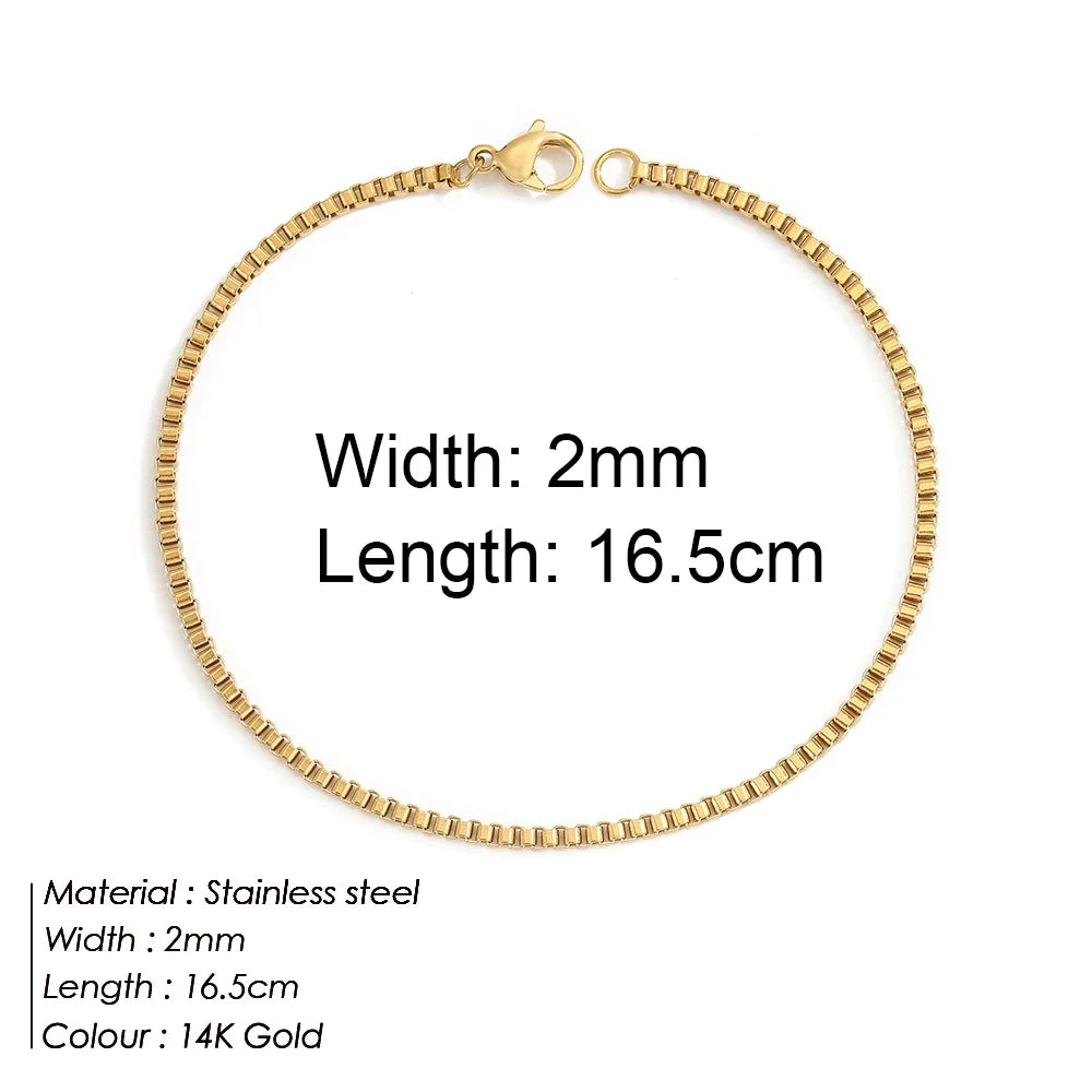 Gold Twist Chain Bracelet