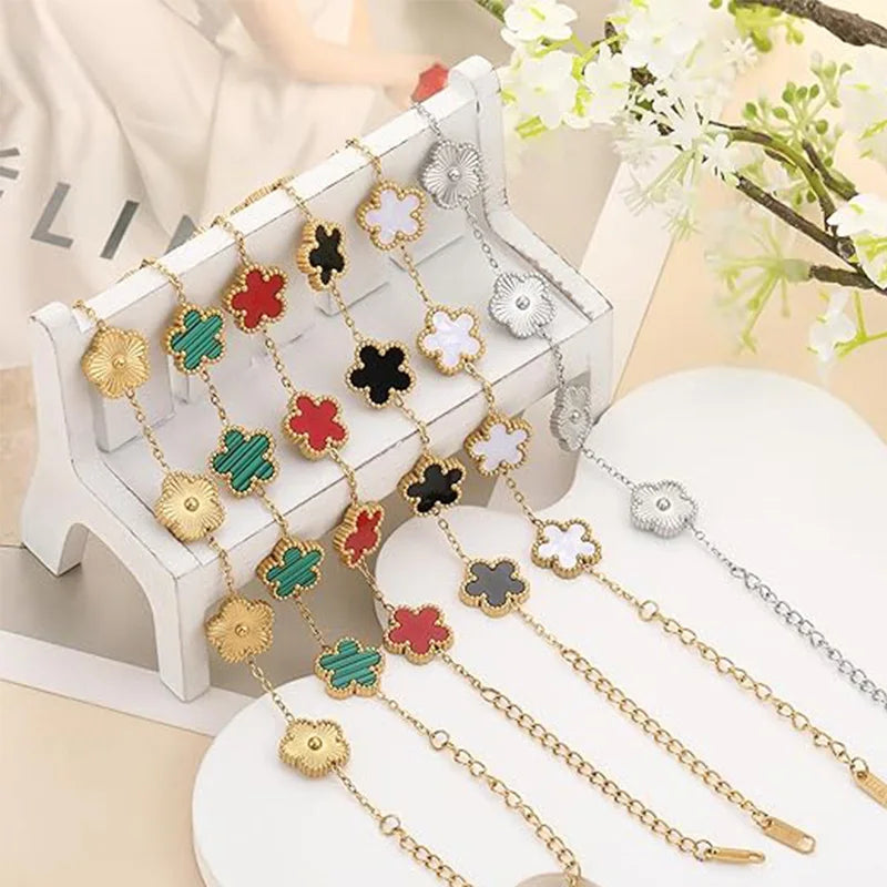 Lucky Clover Gold Plated Bracelets