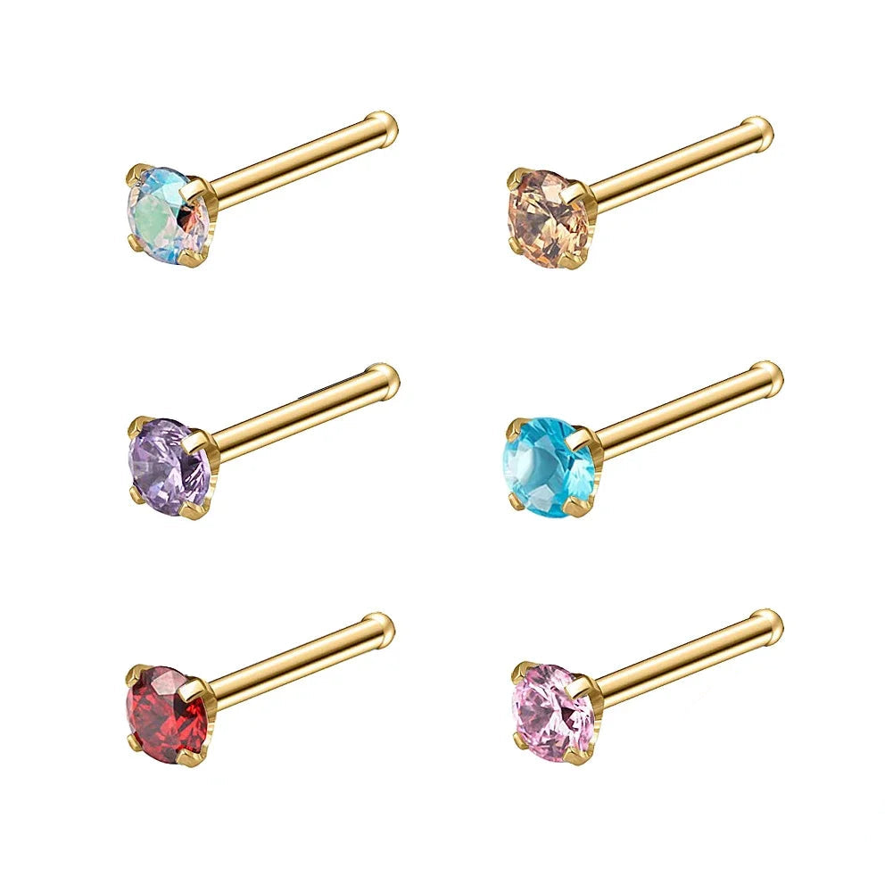 Crystal Nose Stud Set