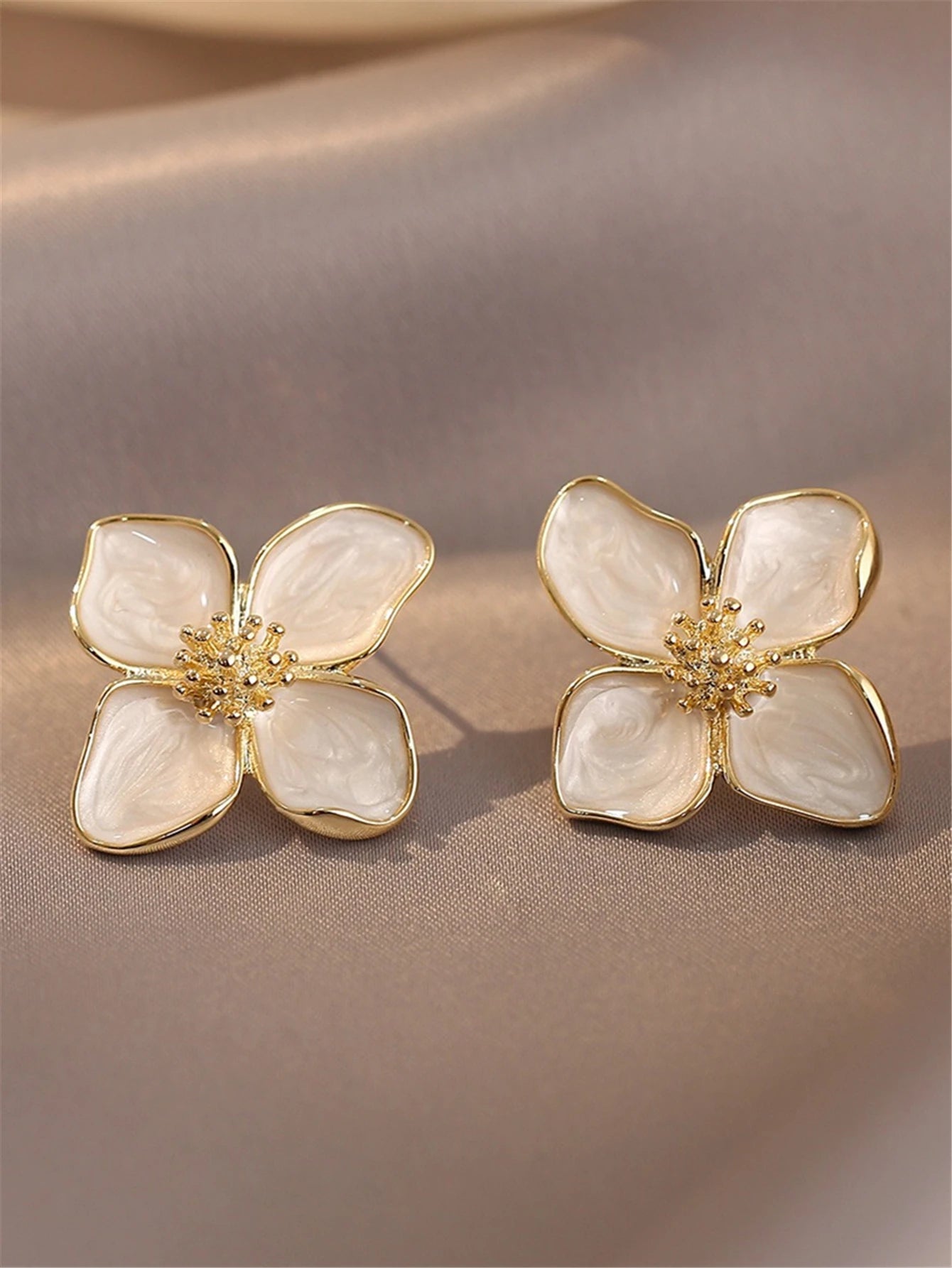 Hibiscus Flower Earrings