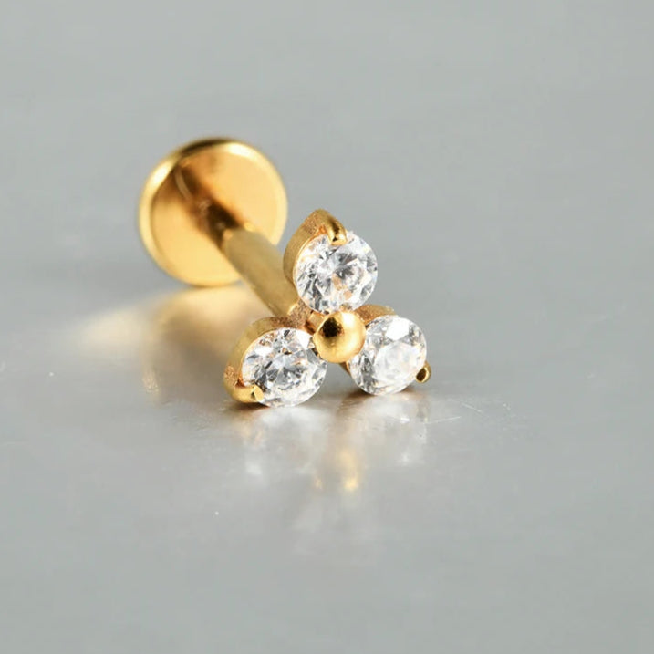 Titanium Flower Stud