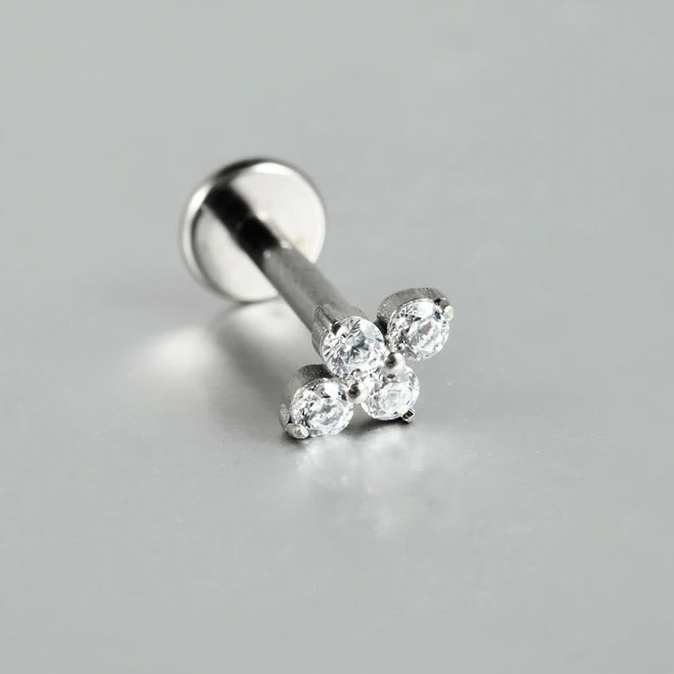 Titanium Flower Stud