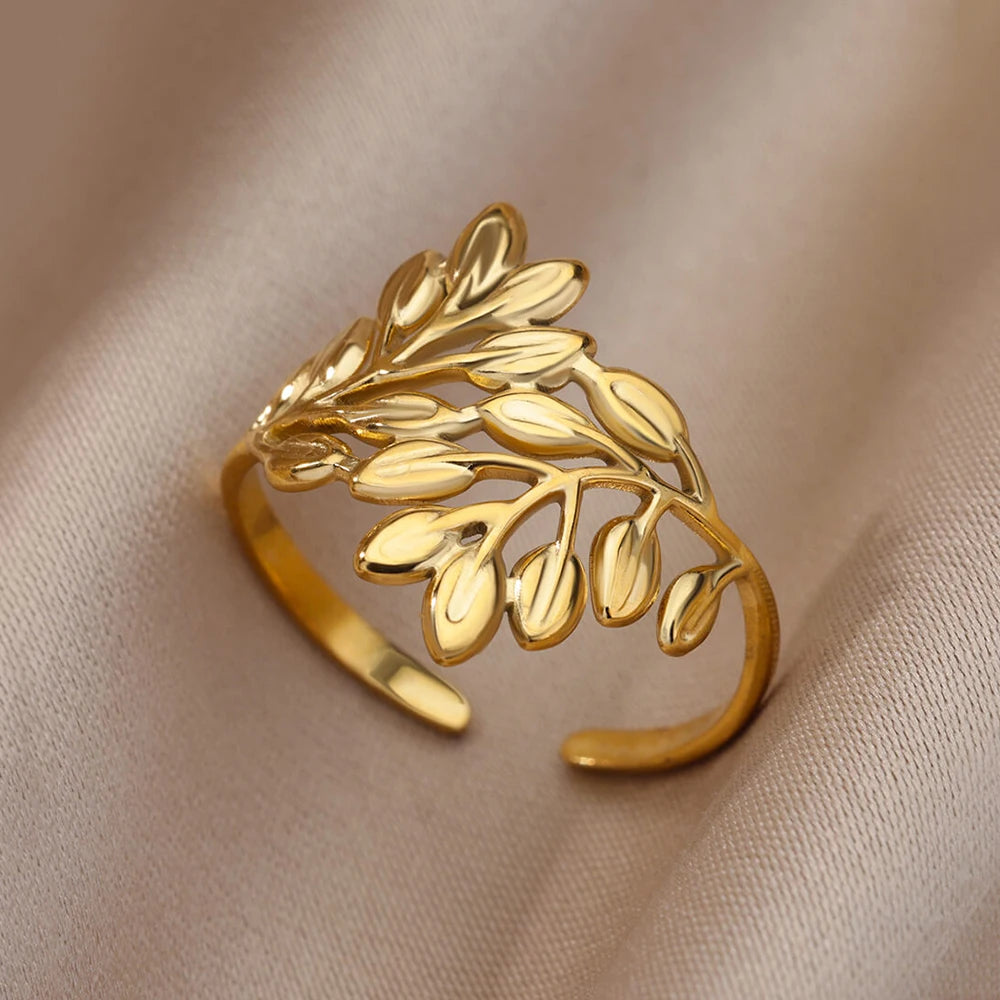 Gold Wide Open Rings