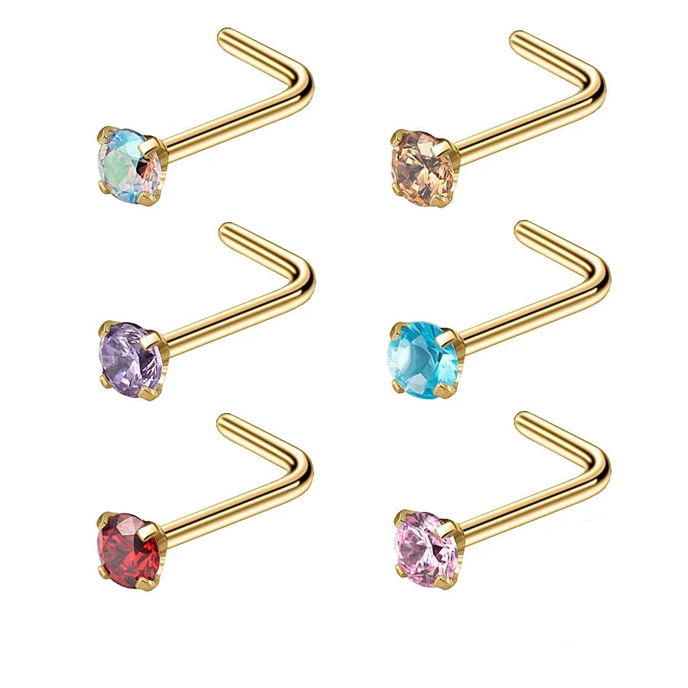 Crystal Nose Stud Set