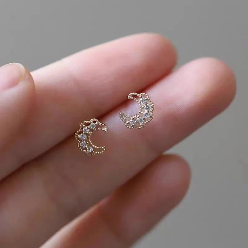 925 Silver Needle Zircon Earrings Hypoallergenic Fashion Ear Studs Female Pendant Tassel Pendant Earrings for Women Jewelry Gift