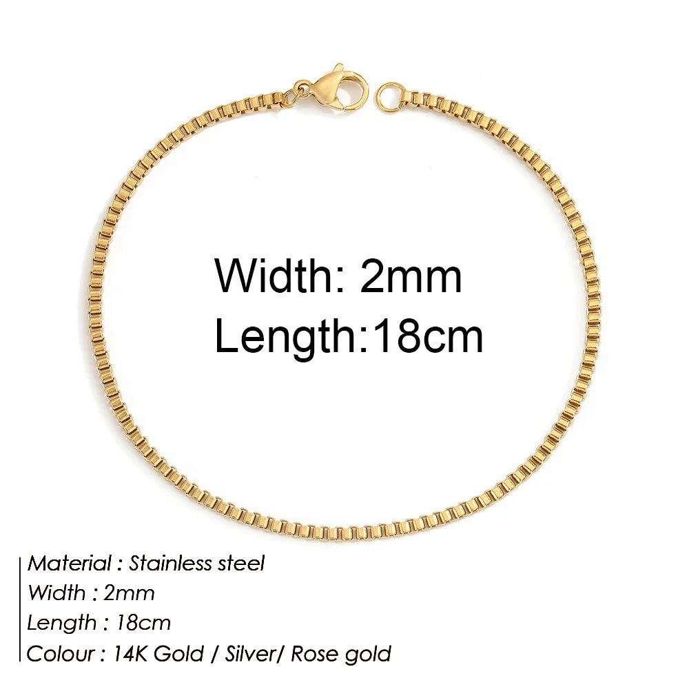 Gold Twist Chain Bracelet