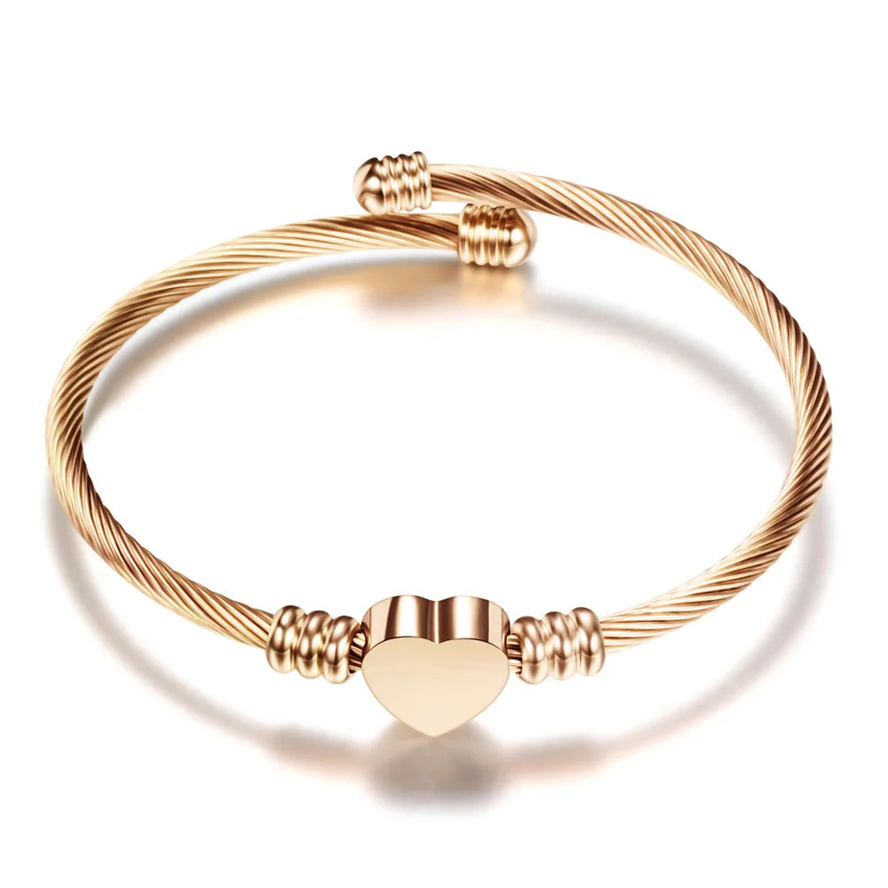 Stainless Steel Rose Gold Bangle