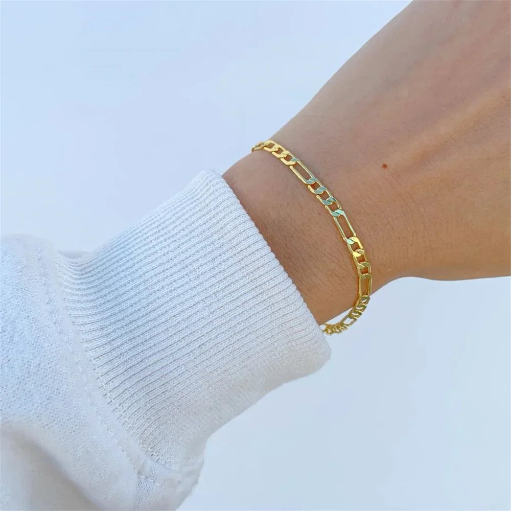 Gold Twist Chain Bracelet