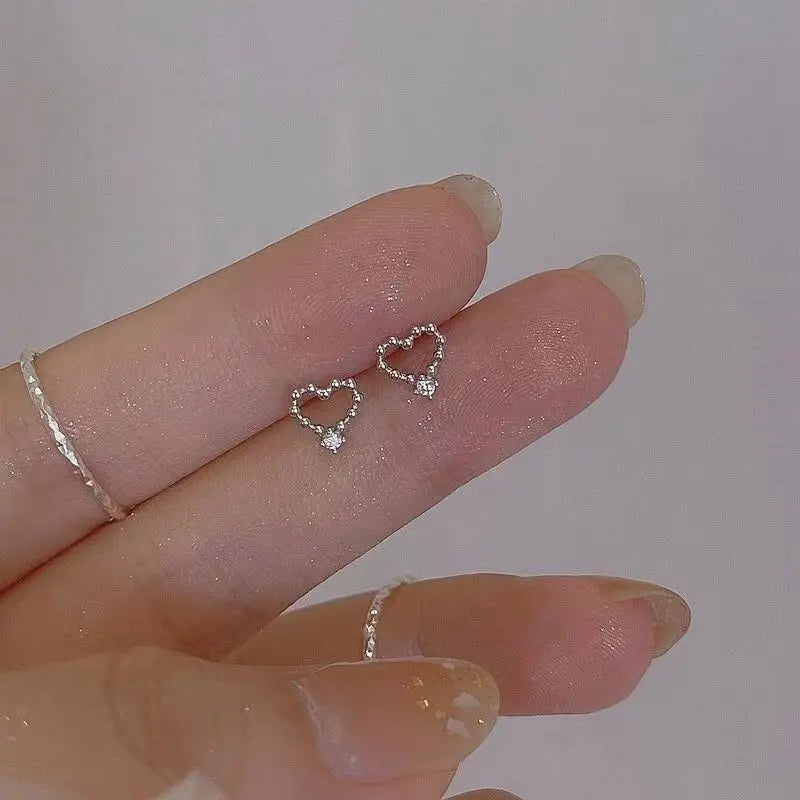 Crystal Water Drop Stud Earrings