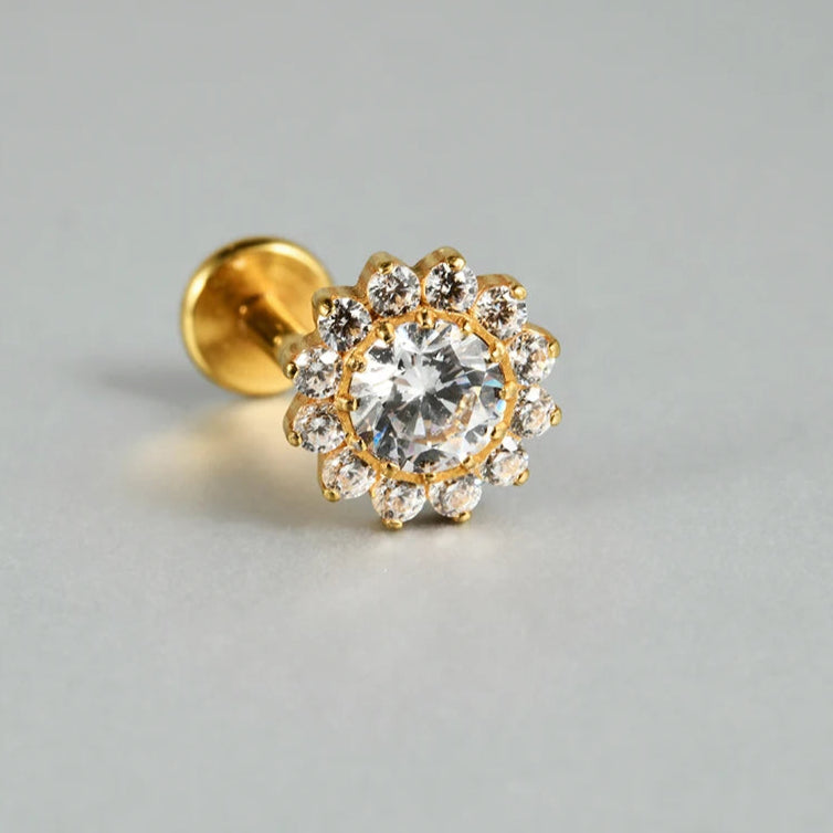 Titanium Flower Stud